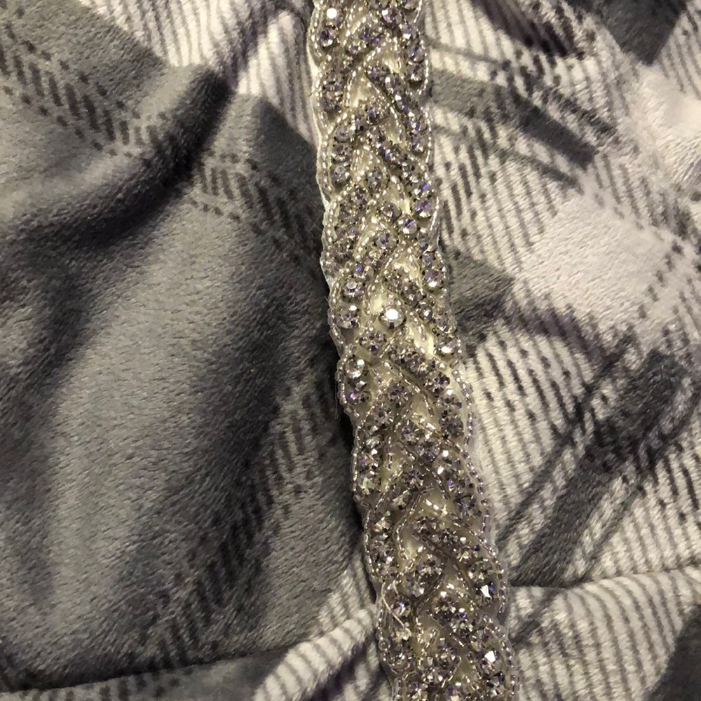 Diamond and silk belt